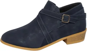 Booties for Women Ankle Fall Booties for Women Western Booties Women Ankle Boots Womens Bootie with Heel Keep Warm Flat Bottom Low Heel Comfortable Pointed Toe