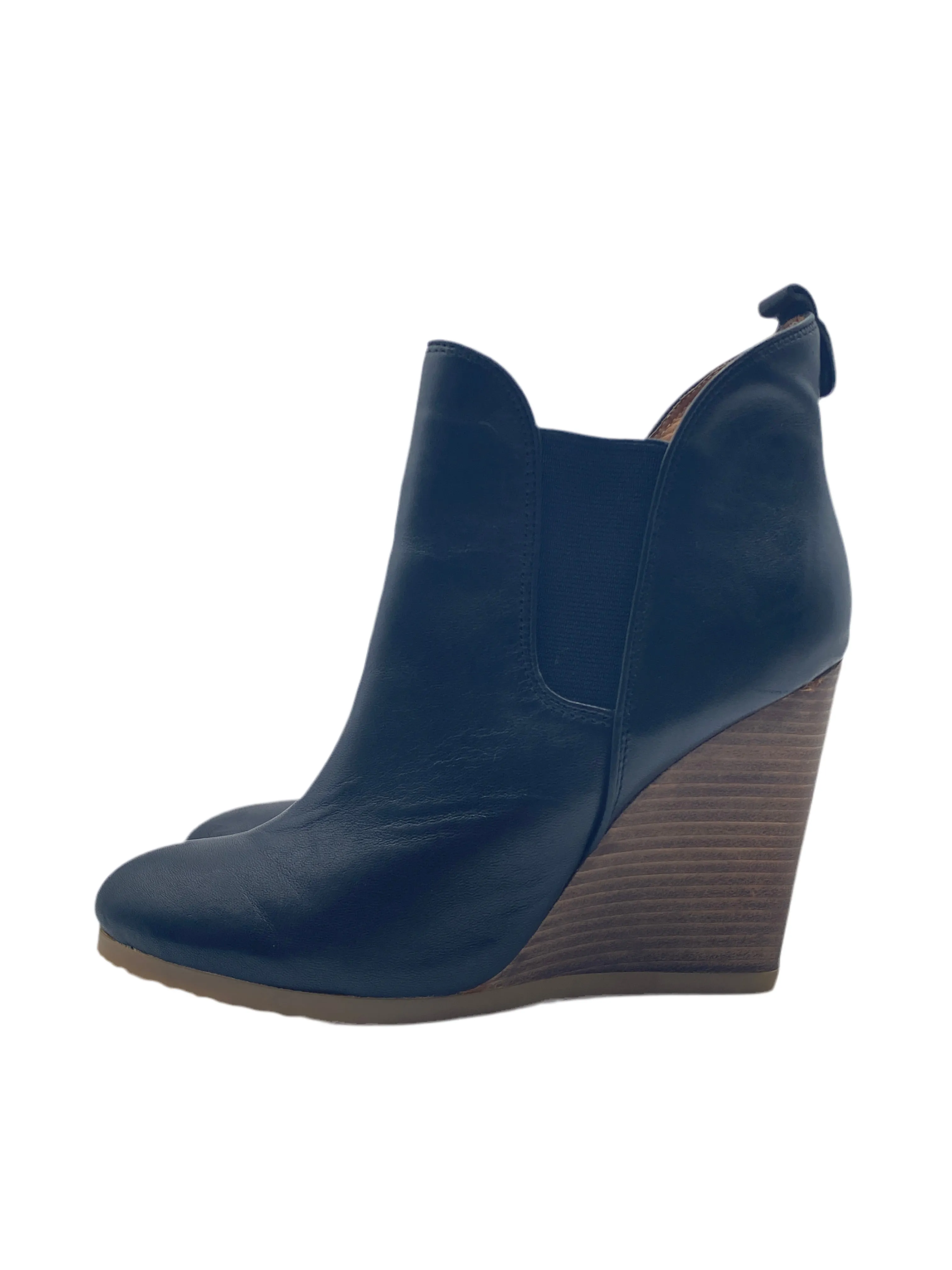 Boots Ankle Heels By Coach In Black, Size: 7.5