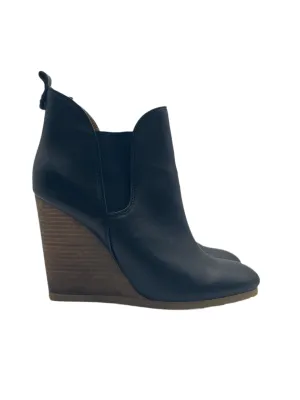 Boots Ankle Heels By Coach In Black, Size: 7.5