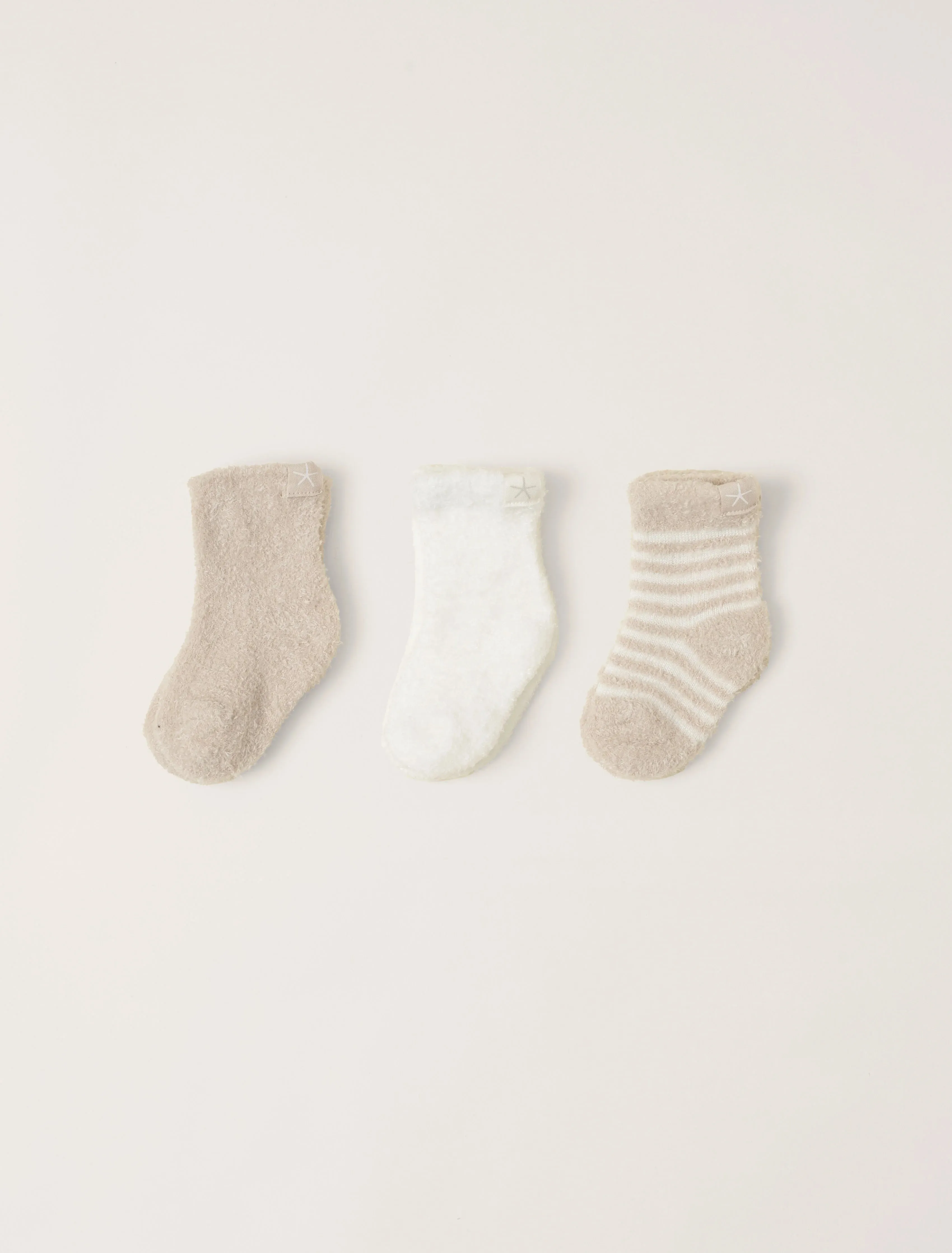 CozyChic Lite® Infant Sock Set - Pearl/Stone