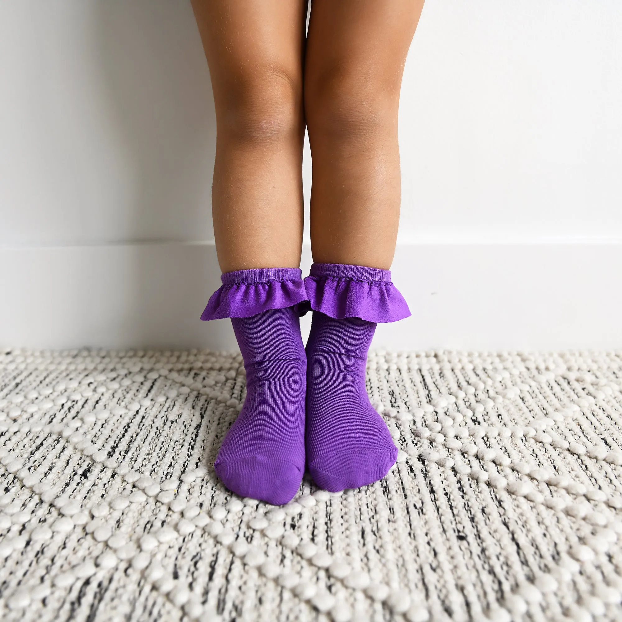 Lilac RUFFLE SOCKS