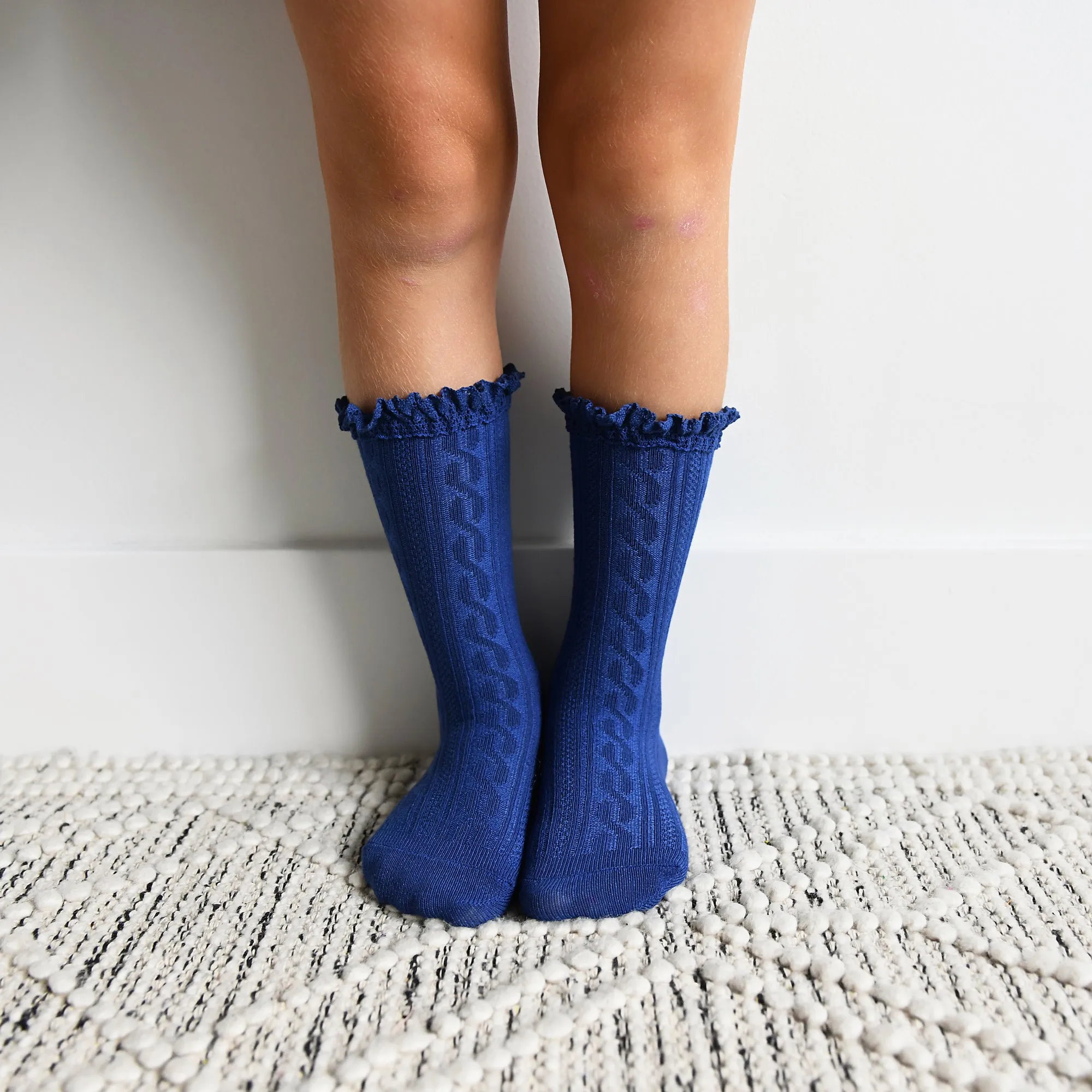 Navy LACE SOCKS
