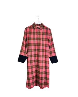 Size S - Barry Made Pink Flannel Midi Dress