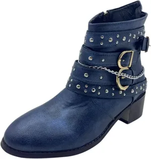 Women's Boots Ankle Womens Booties Fall Brown Leather Boots Men Womens Bootie Low Heel Lightweight Breathable Closed Pointed Toe Low Block Heel Zip Up